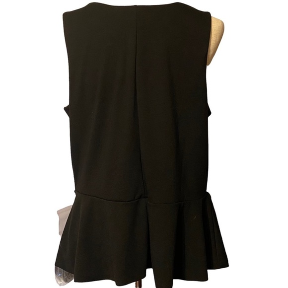 Lane Bryant Black Surplice Peplum Tank Belt NWT Size 14/16 - Picture 6 of 13